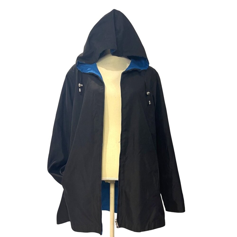 Vintage Mackintosh New England REVERSIBLE Full Zip Jacket Women's Size XL Hooded